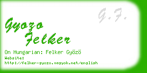 gyozo felker business card